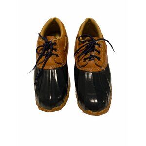 Vintage G.H. Bass Women's Wilton Maine Tan/Blue Duck Boots 8